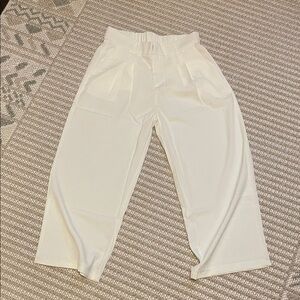 Elegant White Wide-Leg Pants